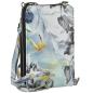 Preview: Handtasche Handytasche Geldbörse Clutch Blume schwarz